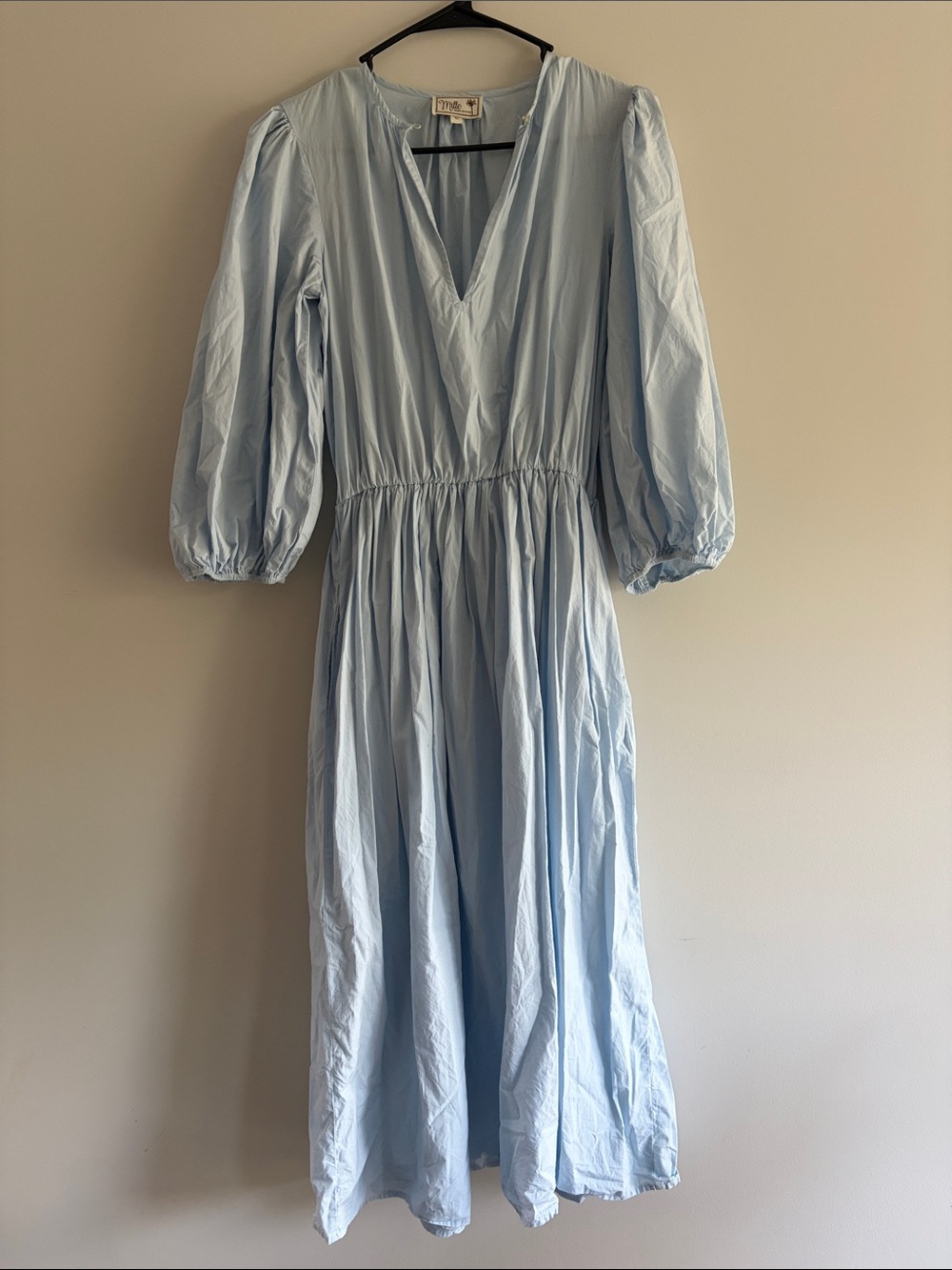 Mille Light Blue Midi Dress